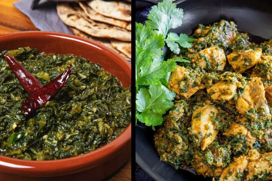 saag and chicken
